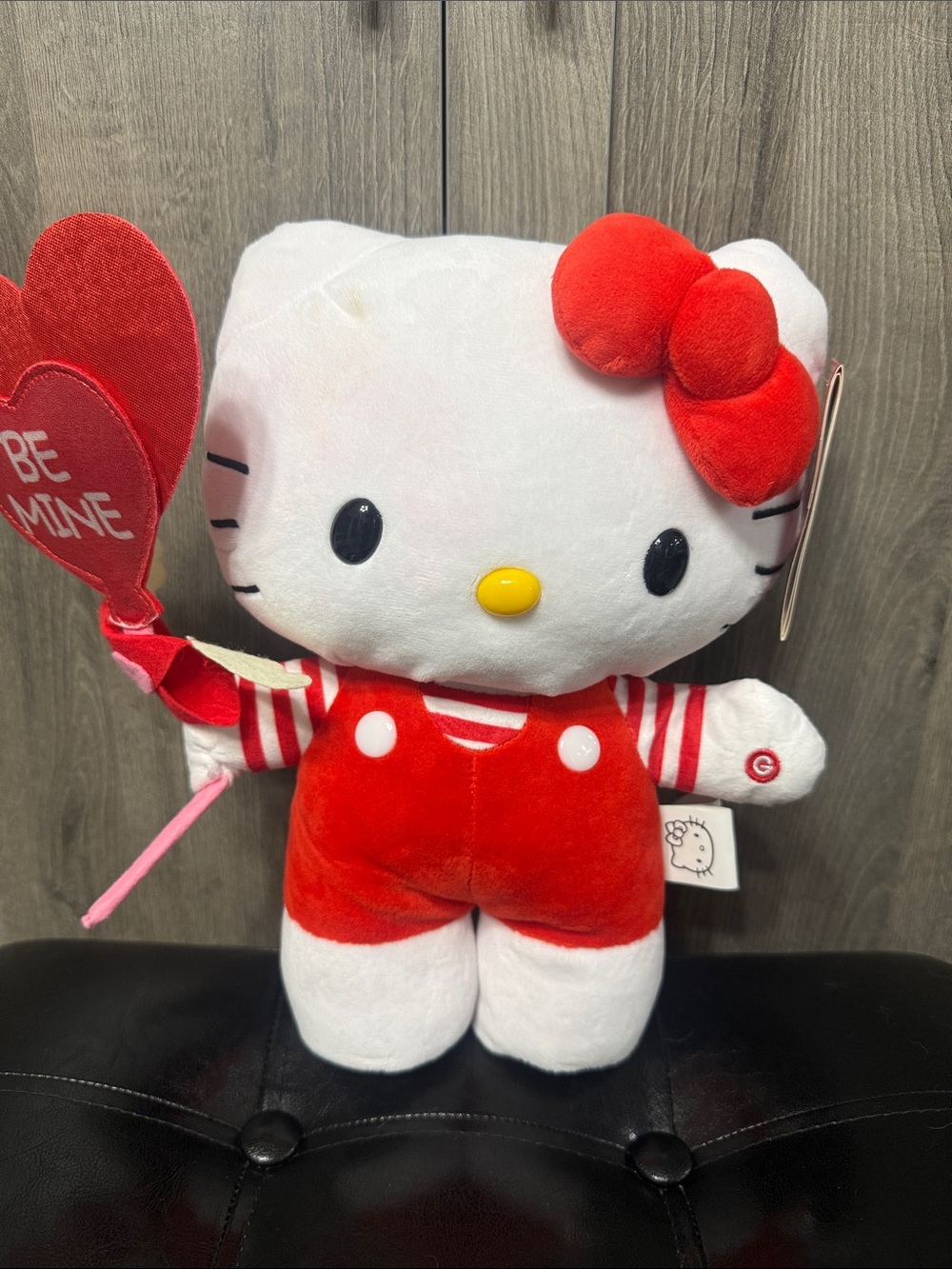 New Hello Kitty Let Me Call You Sweetheart Plush Side Stepper Musical *Stained*